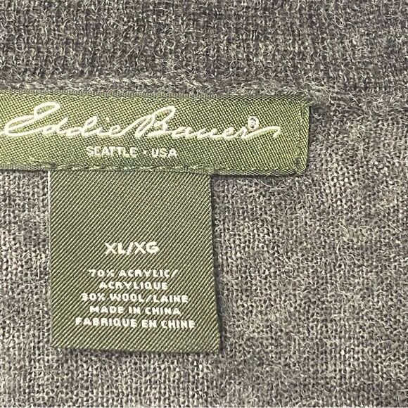 Eddie Bauer Wool Blend Lightweight Open Front Draped Cardigan Women's Size XL - Picture 10 of 12